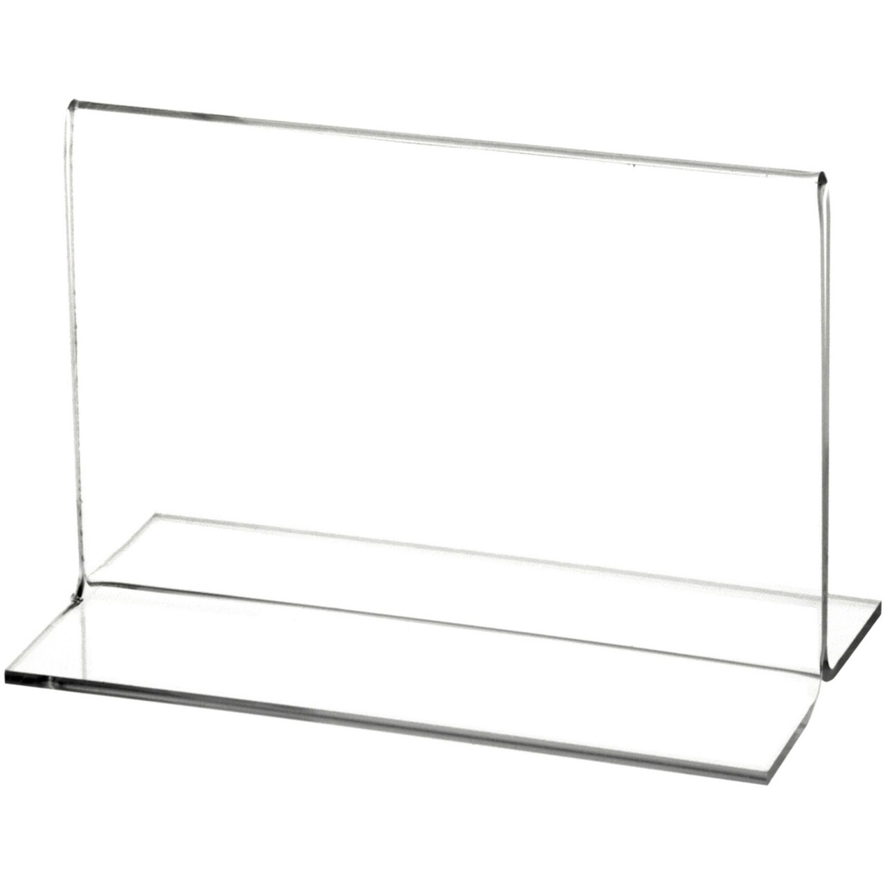 Plymor Clear Acrylic Sign Display / Literature Holder (Bottom-Load), 5" W x 3" H